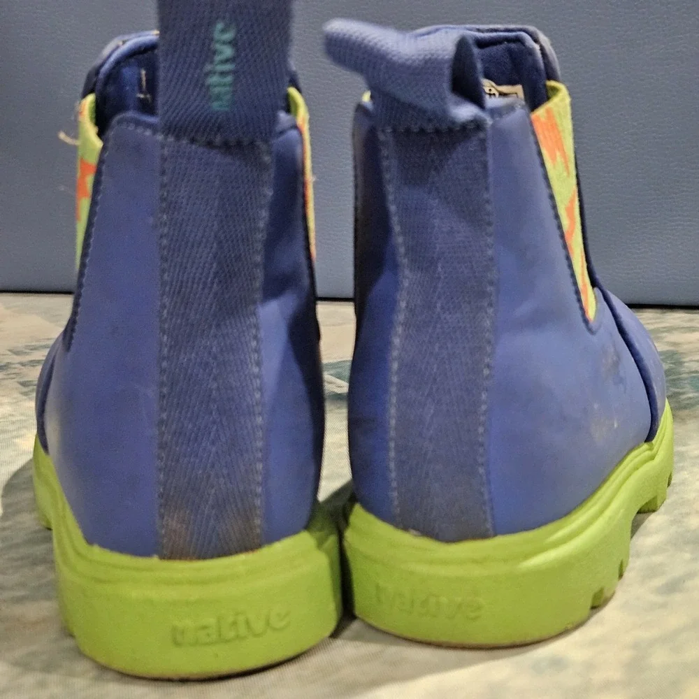 Native Kensington TrekLite Boots Blue Green Toddler Size C7 Rain‎ Boots